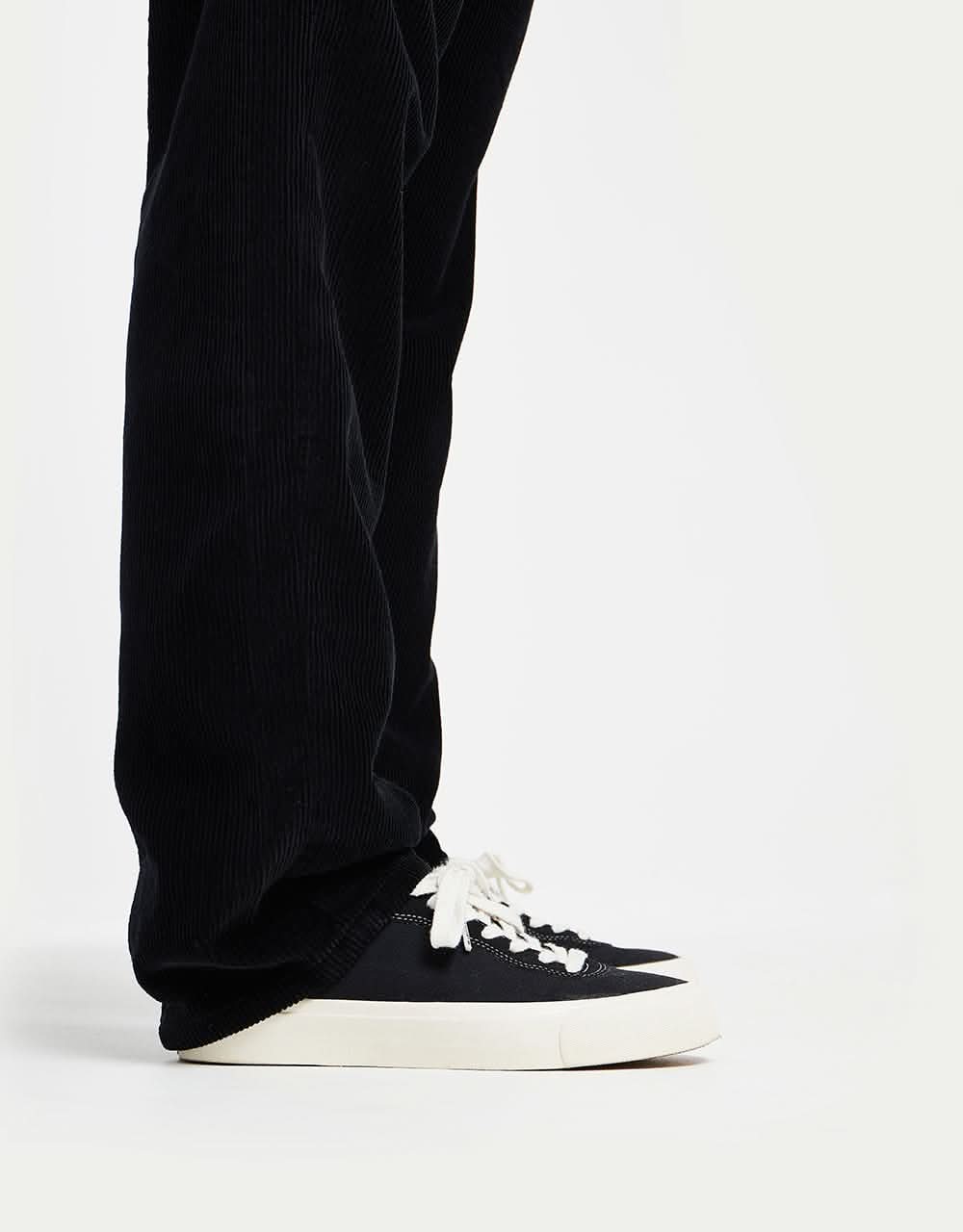 Route One Relaxed Fit Big Wale Cords - Black - Image 5