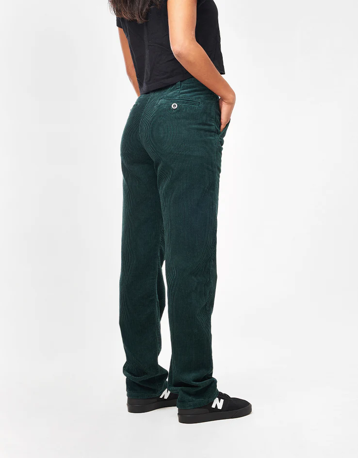 Route One Relaxed Fit Big Wale Cords - Forest Green - Image 10