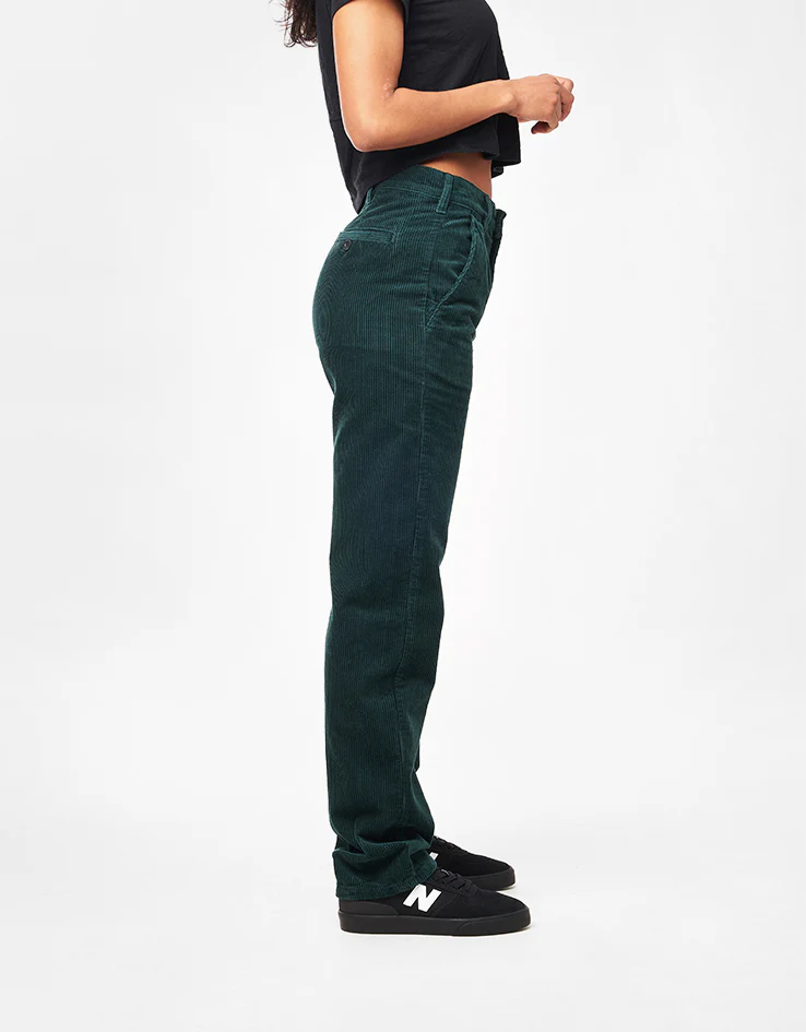 Route One Relaxed Fit Big Wale Cords - Forest Green - Image 11