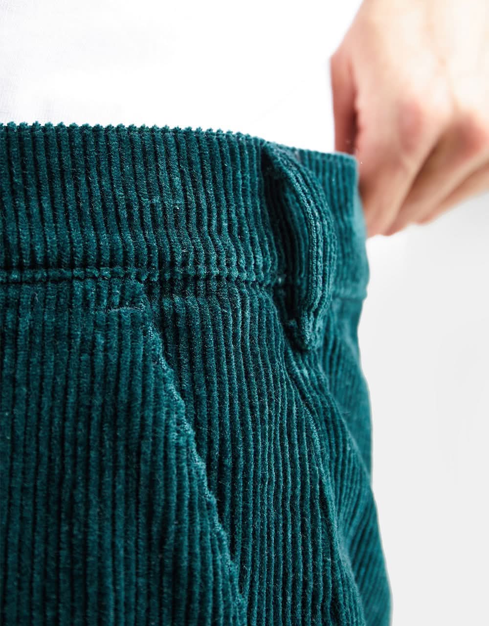 Route One Relaxed Fit Big Wale Cords - Forest Green - Image 7