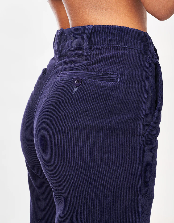 Route One Relaxed Fit Big Wale Cords - Navy - Image 11