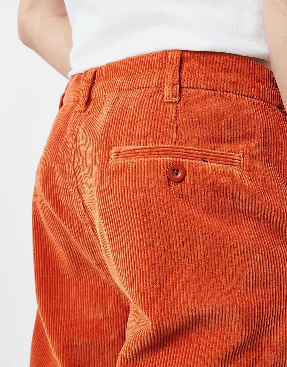 Route One Relaxed Fit Big Wale Cords - Rust - Image 2