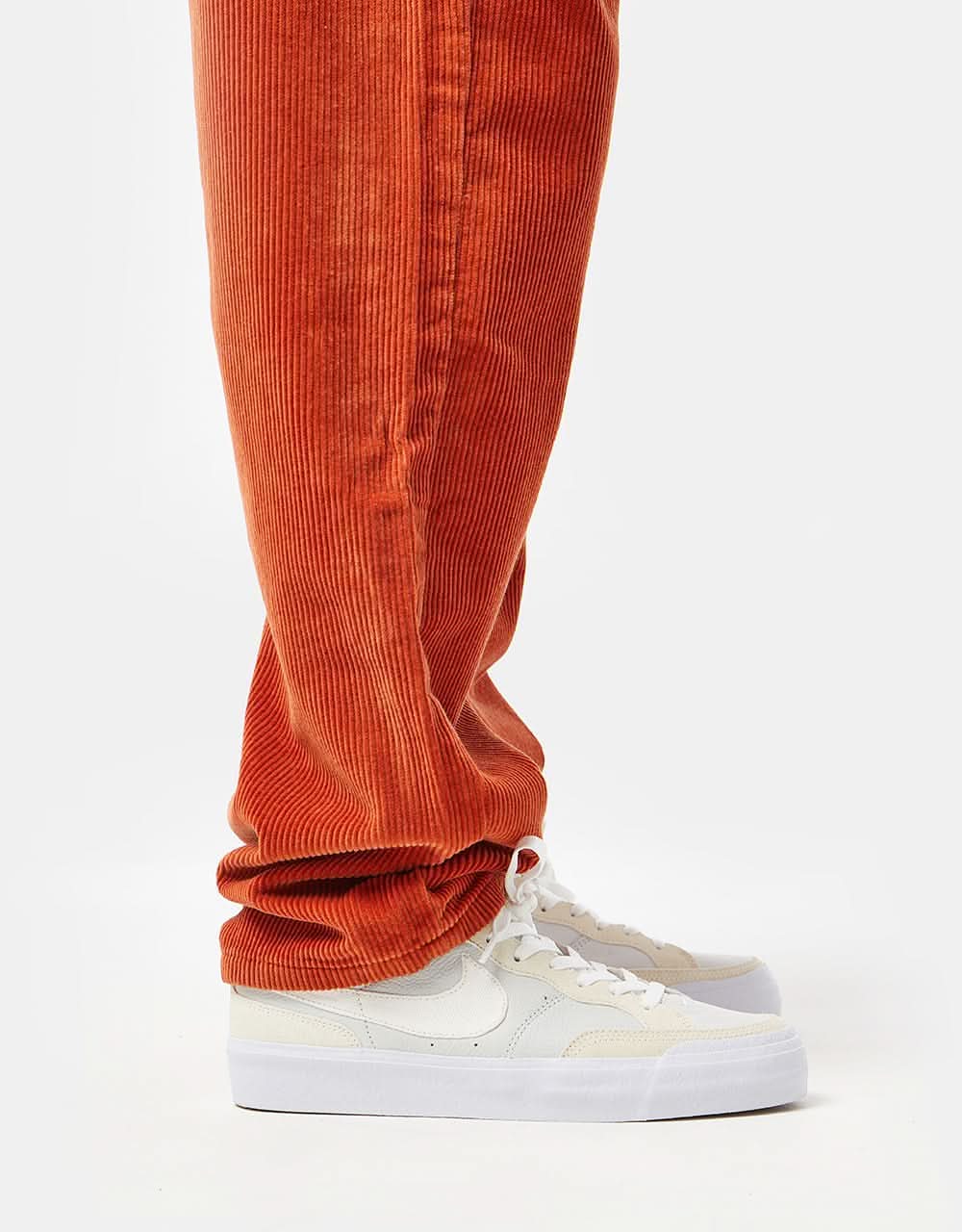 Route One Relaxed Fit Big Wale Cords - Rust - Image 4