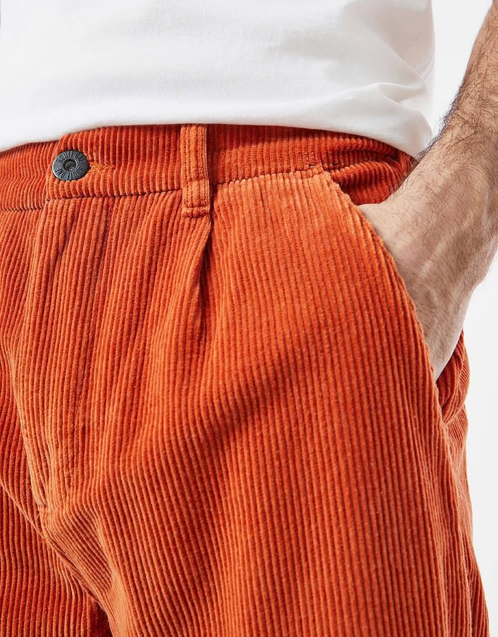 Route One Relaxed Fit Big Wale Cords - Rust - Image 5