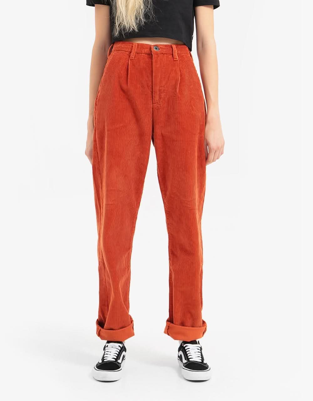 Route One Relaxed Fit Big Wale Cords - Rust - Image 7