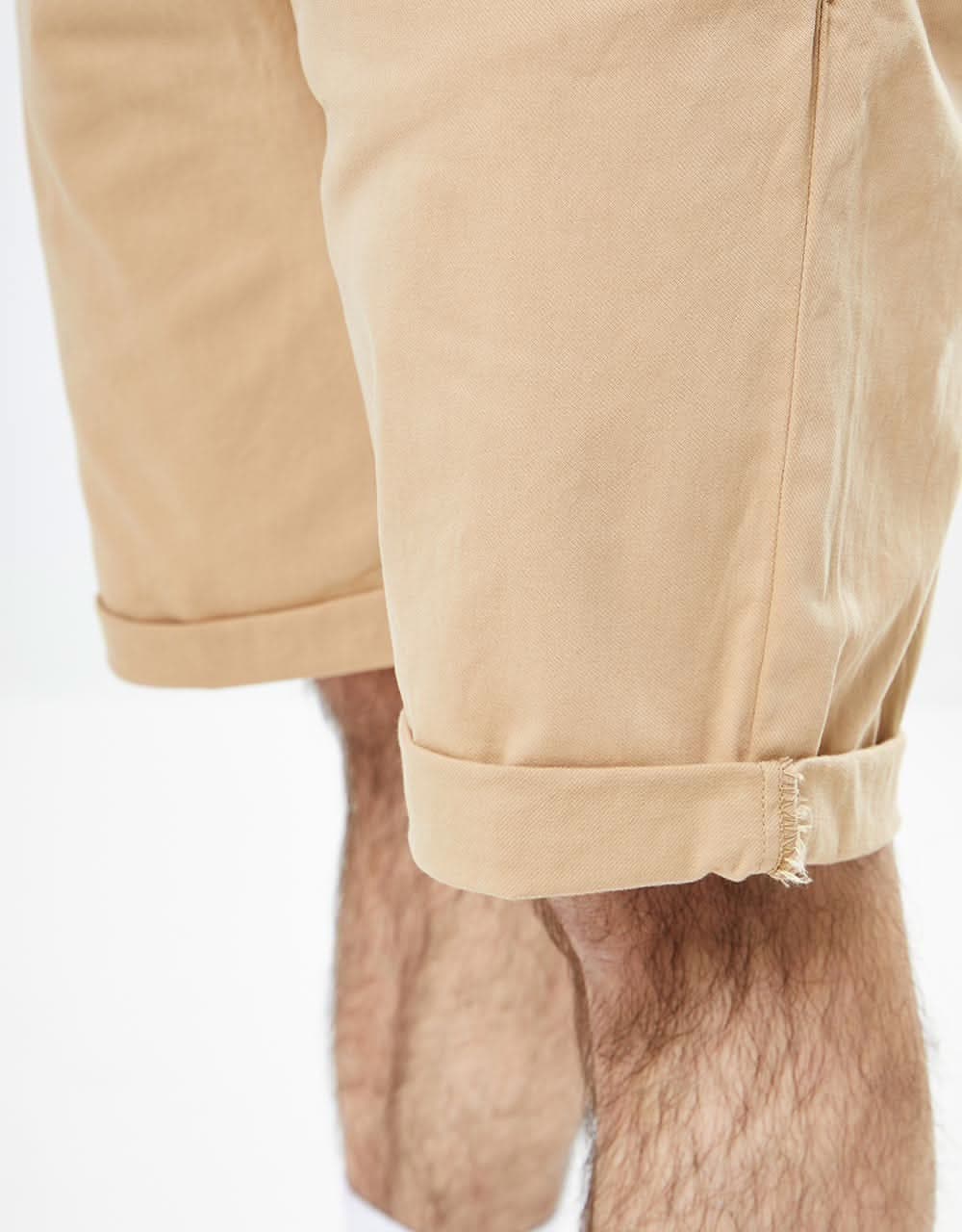 Route One Roll Up Chino Shorts - Khaki - Image 5