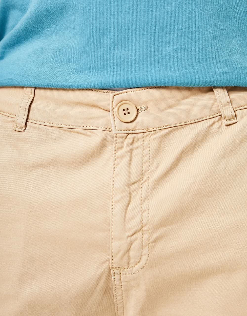 Route One Roll Up Chino Shorts - Khaki - Image 6