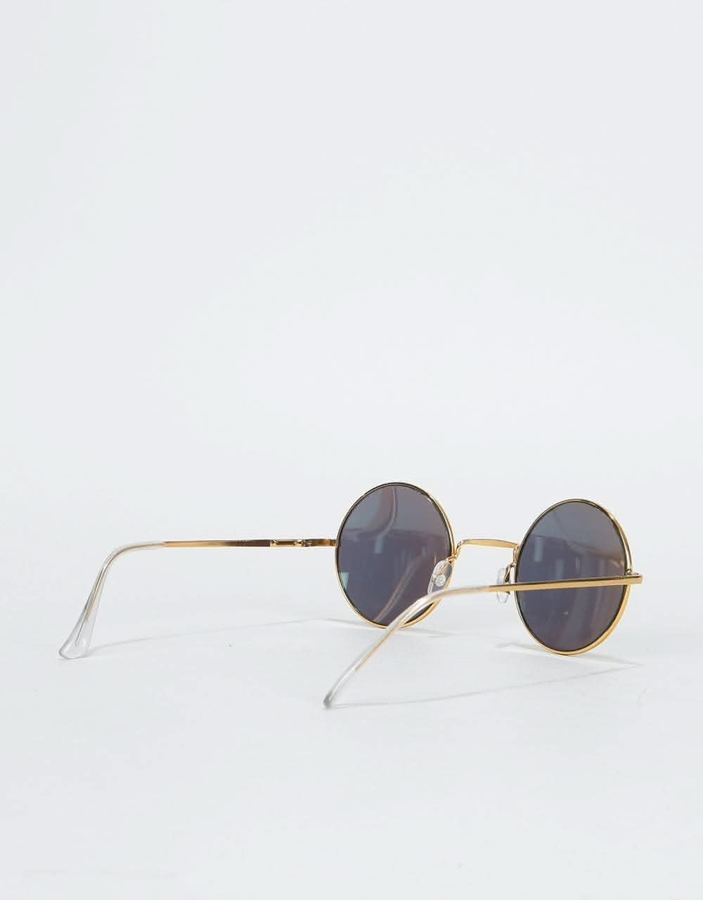 Route One Round Sunglasses - Gold - Image 3