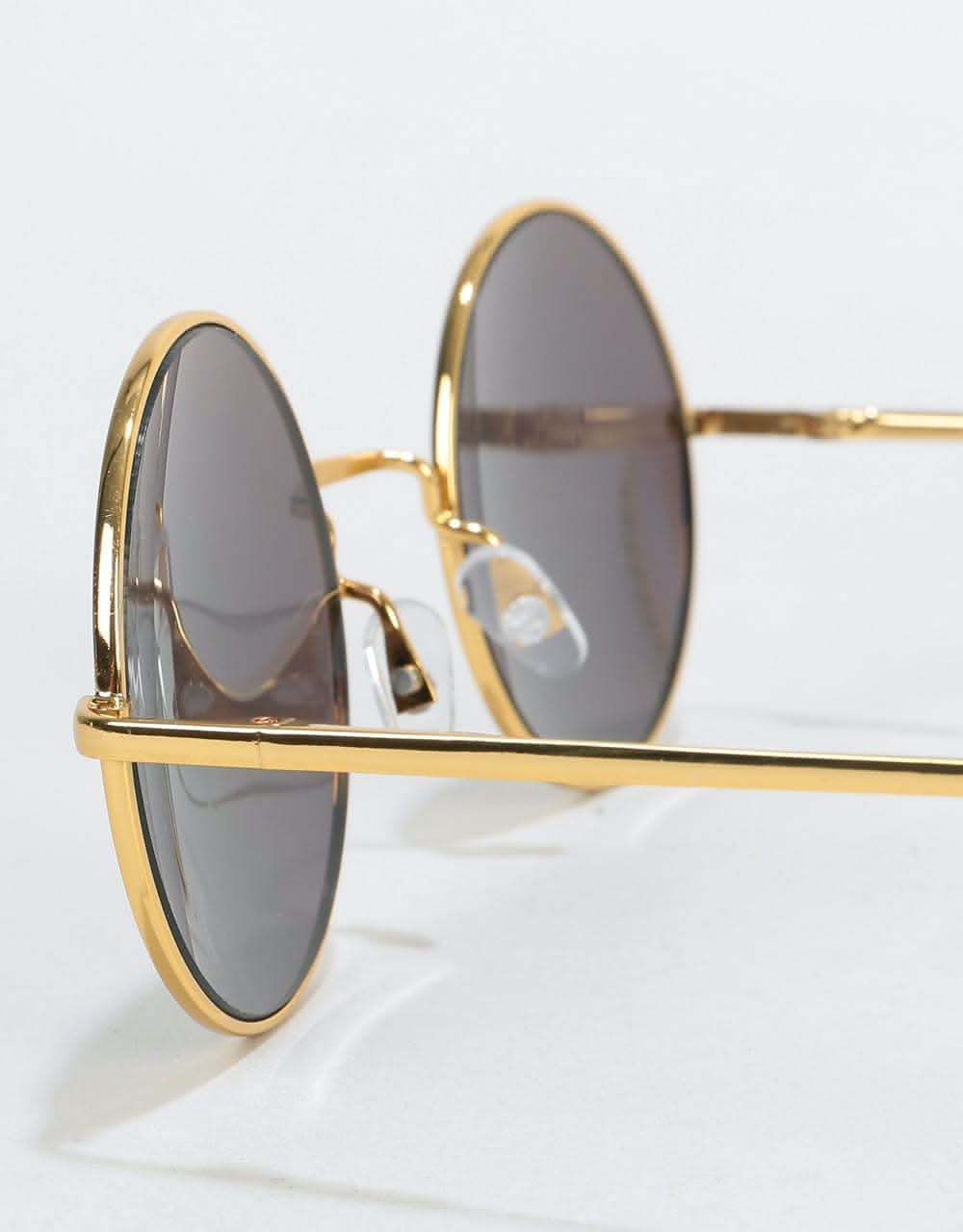 Route One Round Sunglasses - Gold - Image 4
