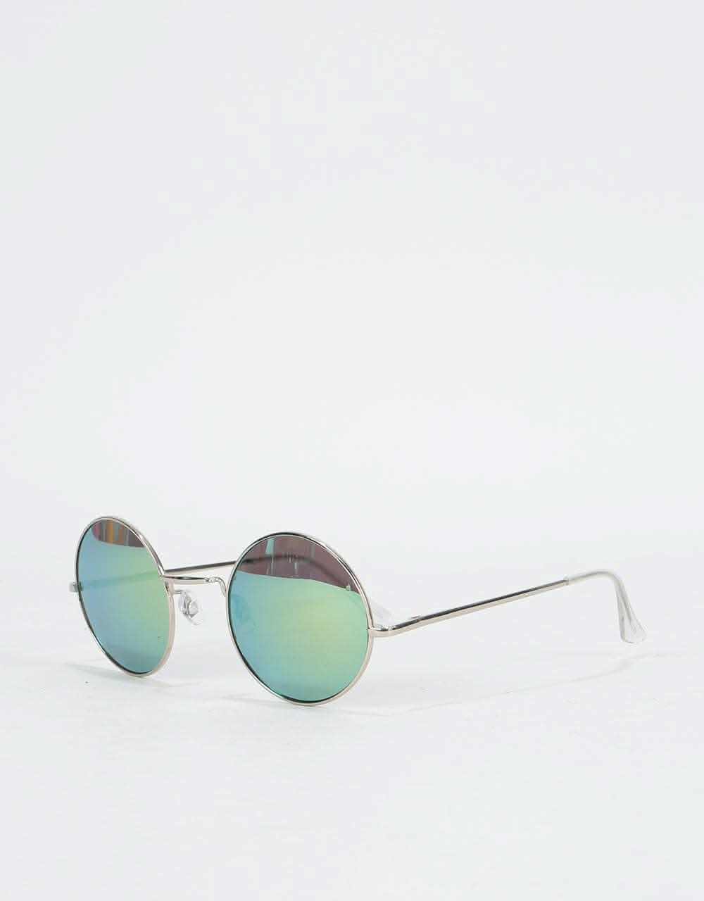 Route One Round Sunglasses - Silver (Colour Lens) - Image 3