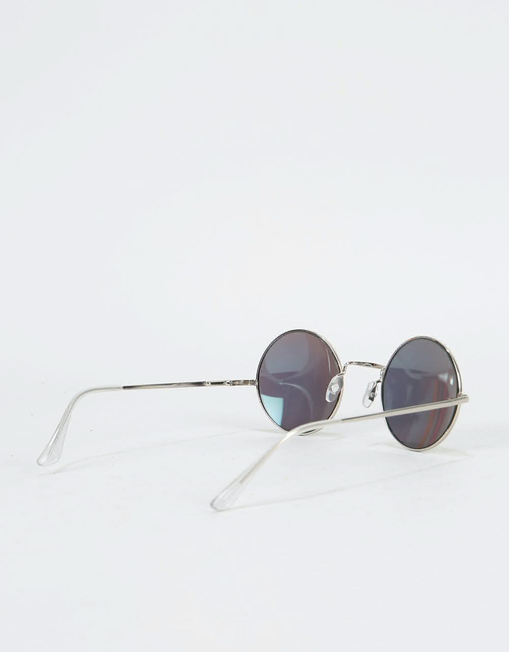 Route One Round Sunglasses - Silver (Colour Lens) - Image 4
