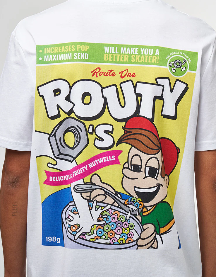 Route One Routy O’s Organic T-Shirt - White - Image 3