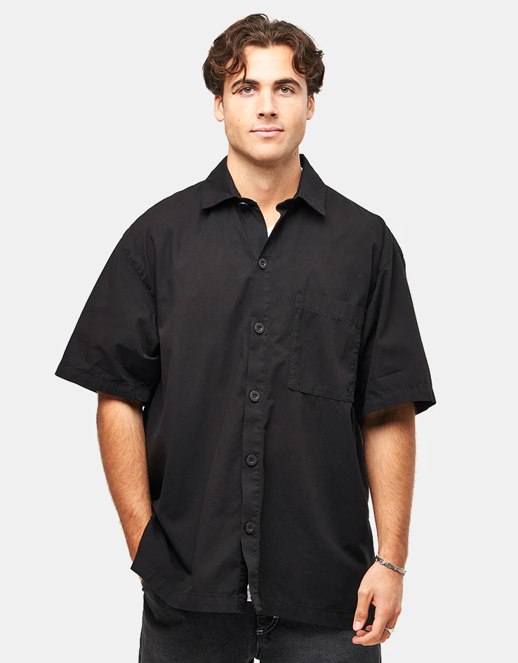 Route One Rowan S/S Shirt - Black - Image 3