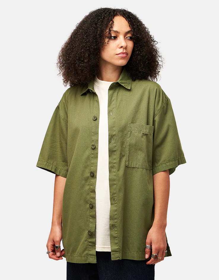 Route One Rowan S/S Shirt - Olive - Image 6
