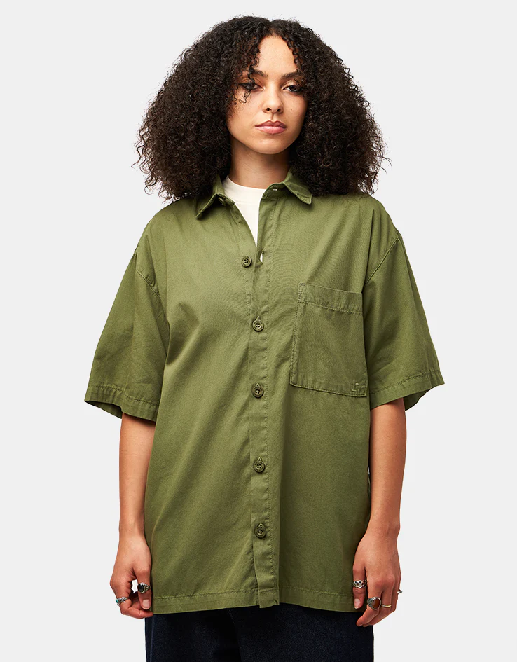 Route One Rowan S/S Shirt - Olive - Image 8