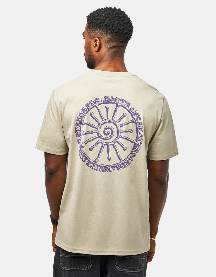 Route One Scaphe Organic T-Shirt - Stone