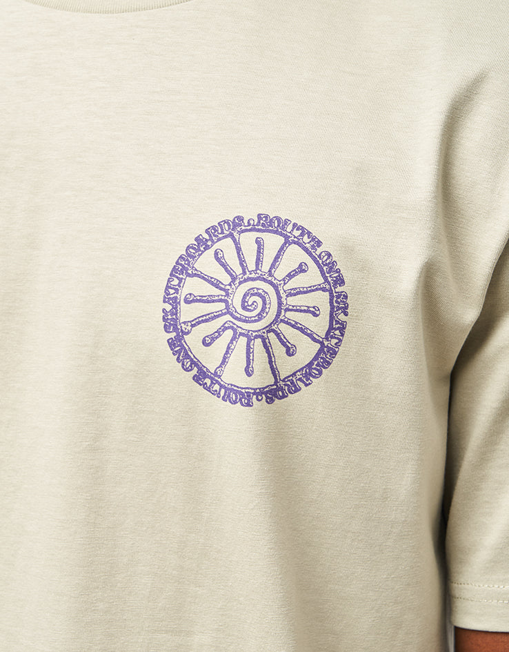 Route One Scaphe Organic T-Shirt - Stone - Image 4