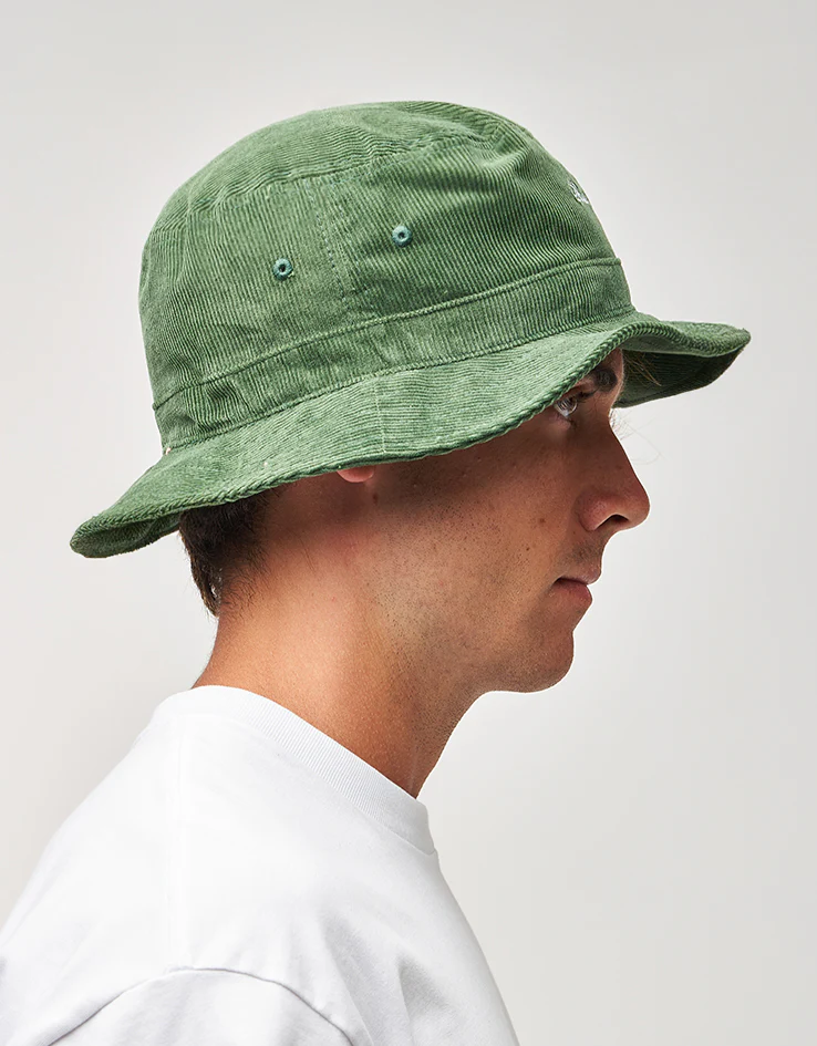 Route One Script Cord Bucket Hat - Forest Green - Image 3