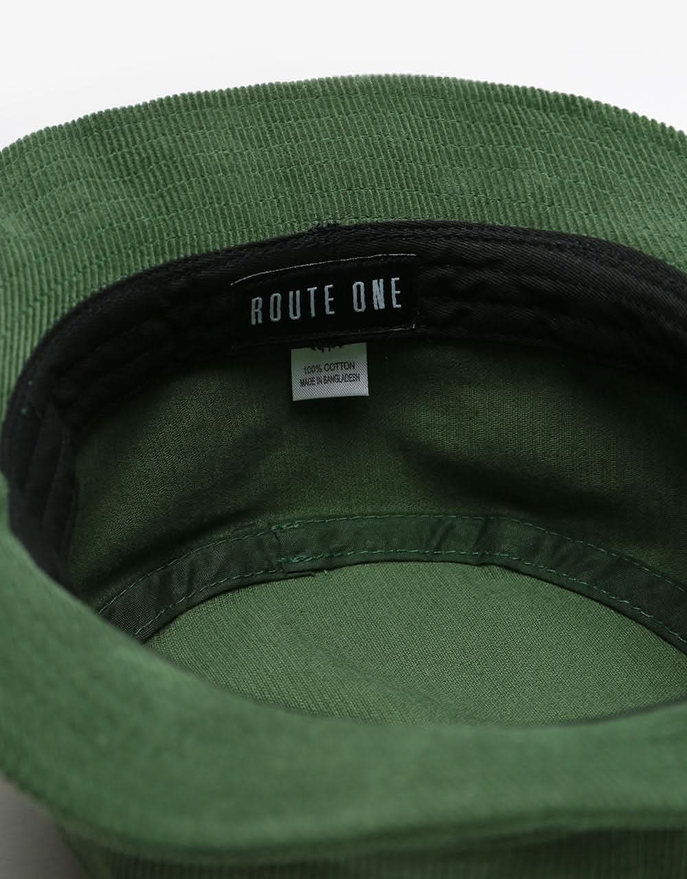 Route One Script Cord Bucket Hat - Forest Green - Image 7