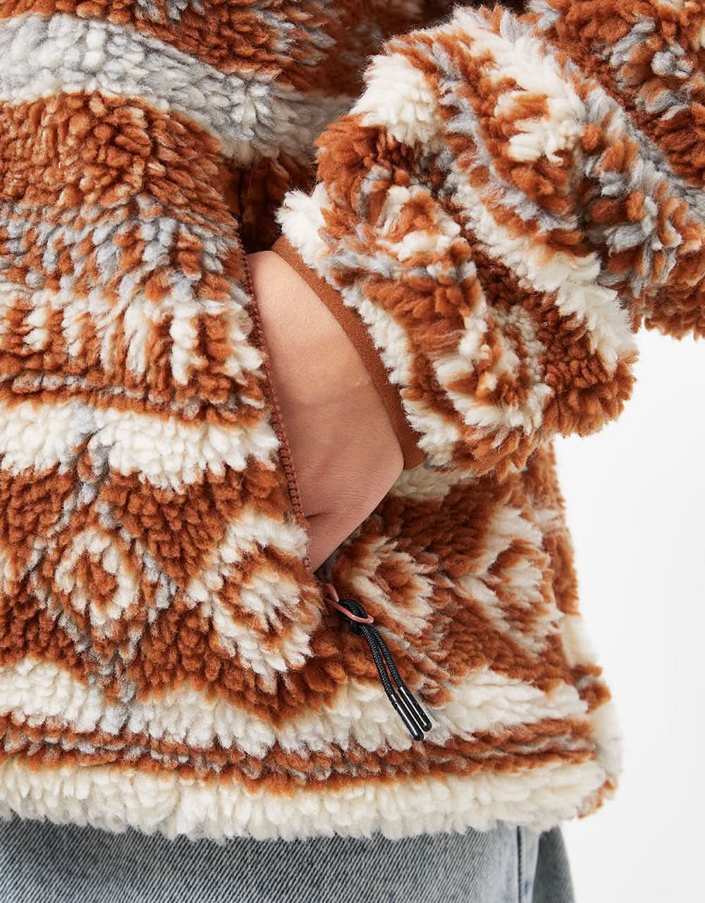 Route One Sharwa Fleece - Angora/Tan Brown - Image 10
