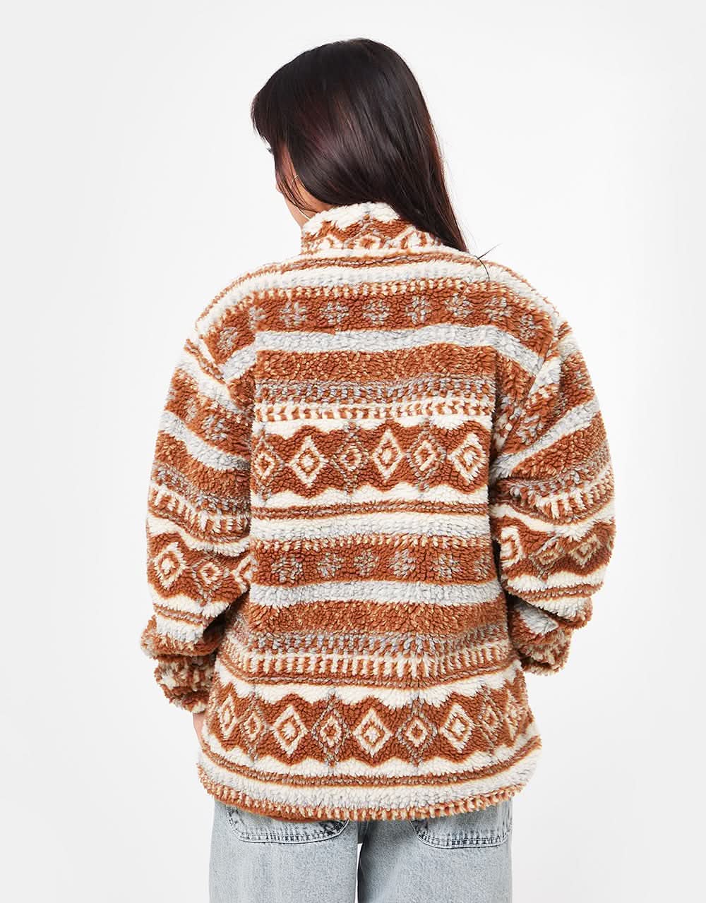 Route One Sharwa Fleece - Angora/Tan Brown - Image 11
