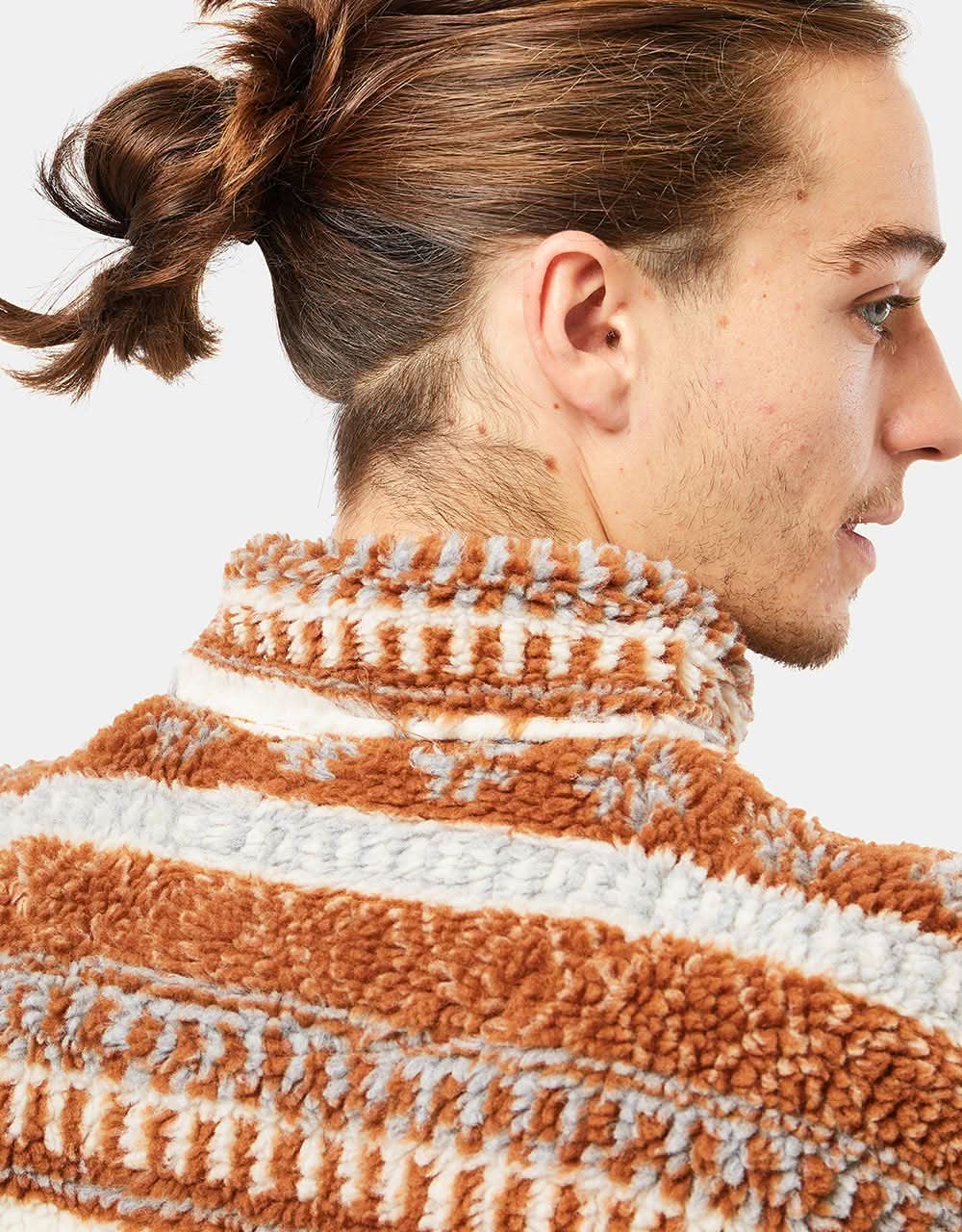 Route One Sharwa Fleece - Angora/Tan Brown - Image 6