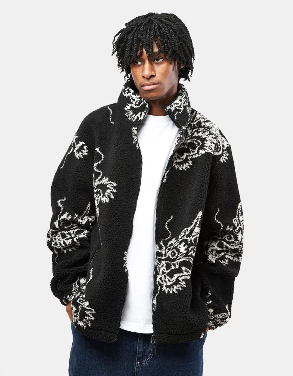 Route One Sharwa Fleece - Dragon (Black) - Image 3