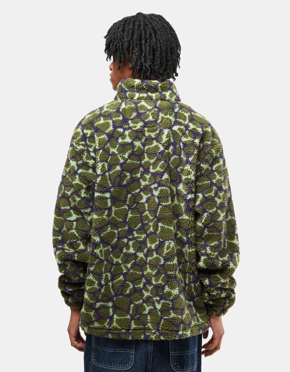 Route One Sharwa Fleece - Ripples (Olive) - Image 2