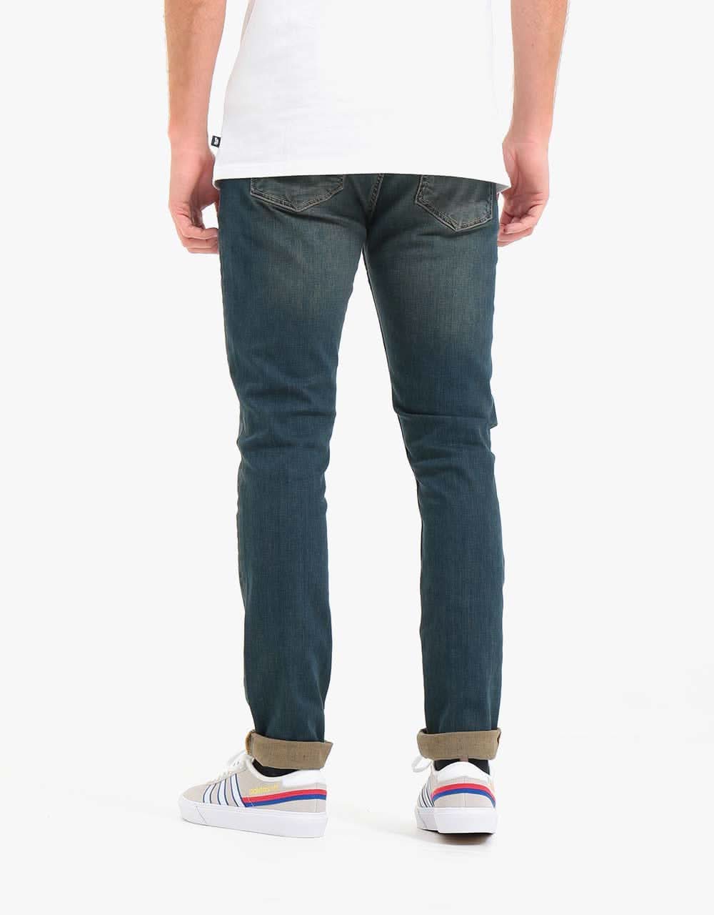 Route One Skinny Denim Jeans - Mid Wash - Image 3