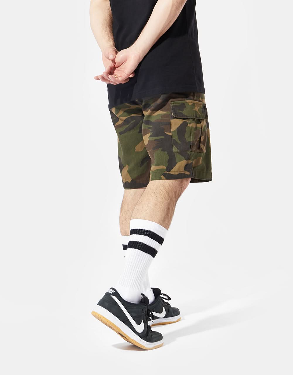 Route One Slim Cargo Shorts - Camo - Image 4
