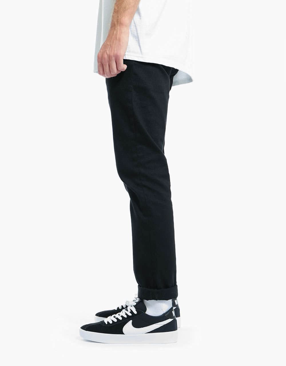 Route One Slim Denim Jeans - Flat Black - Image 7