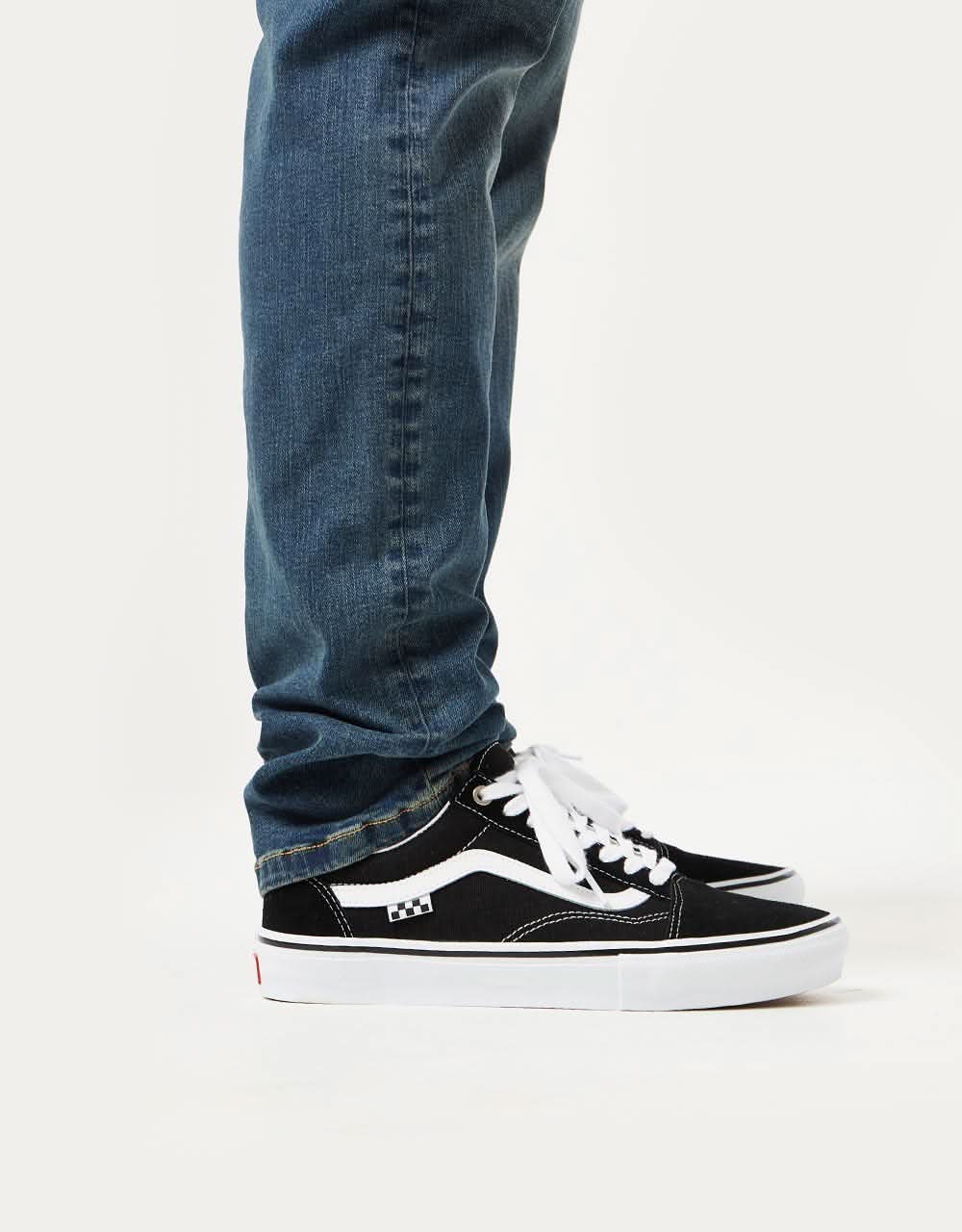 Route One Slim Denim Jeans - Mid Wash - Image 4