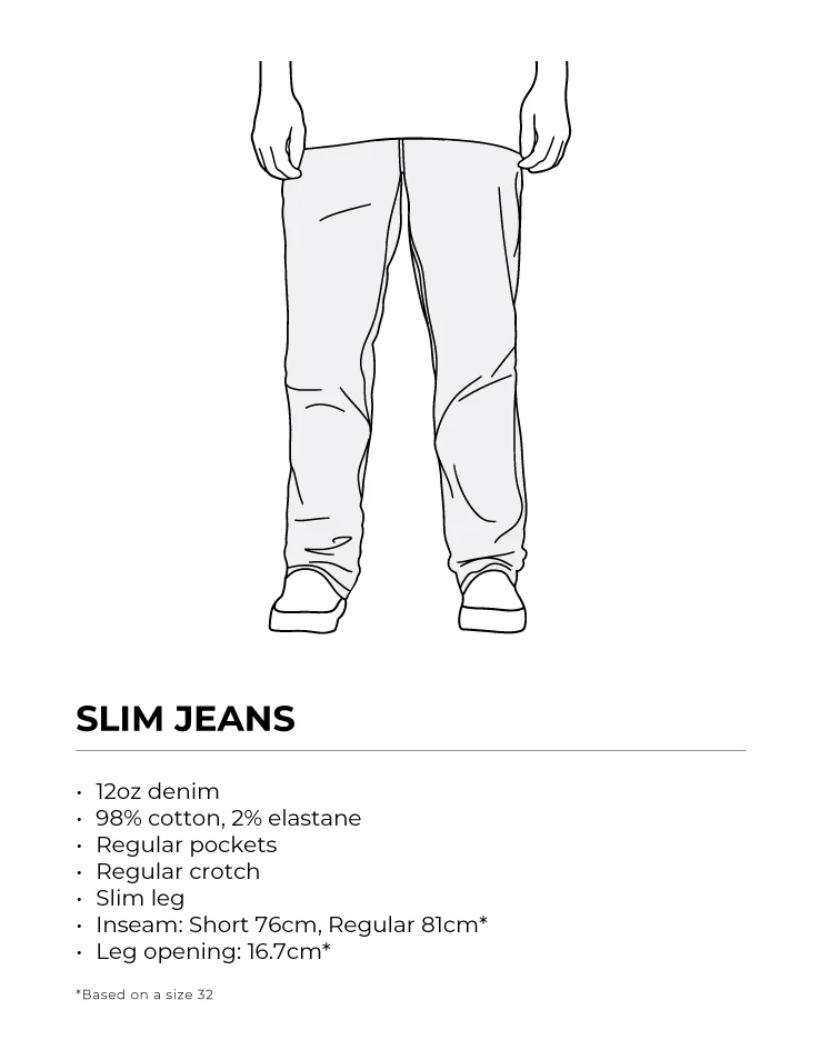 Route One Slim Denim Jeans - Mid Wash - Image 7
