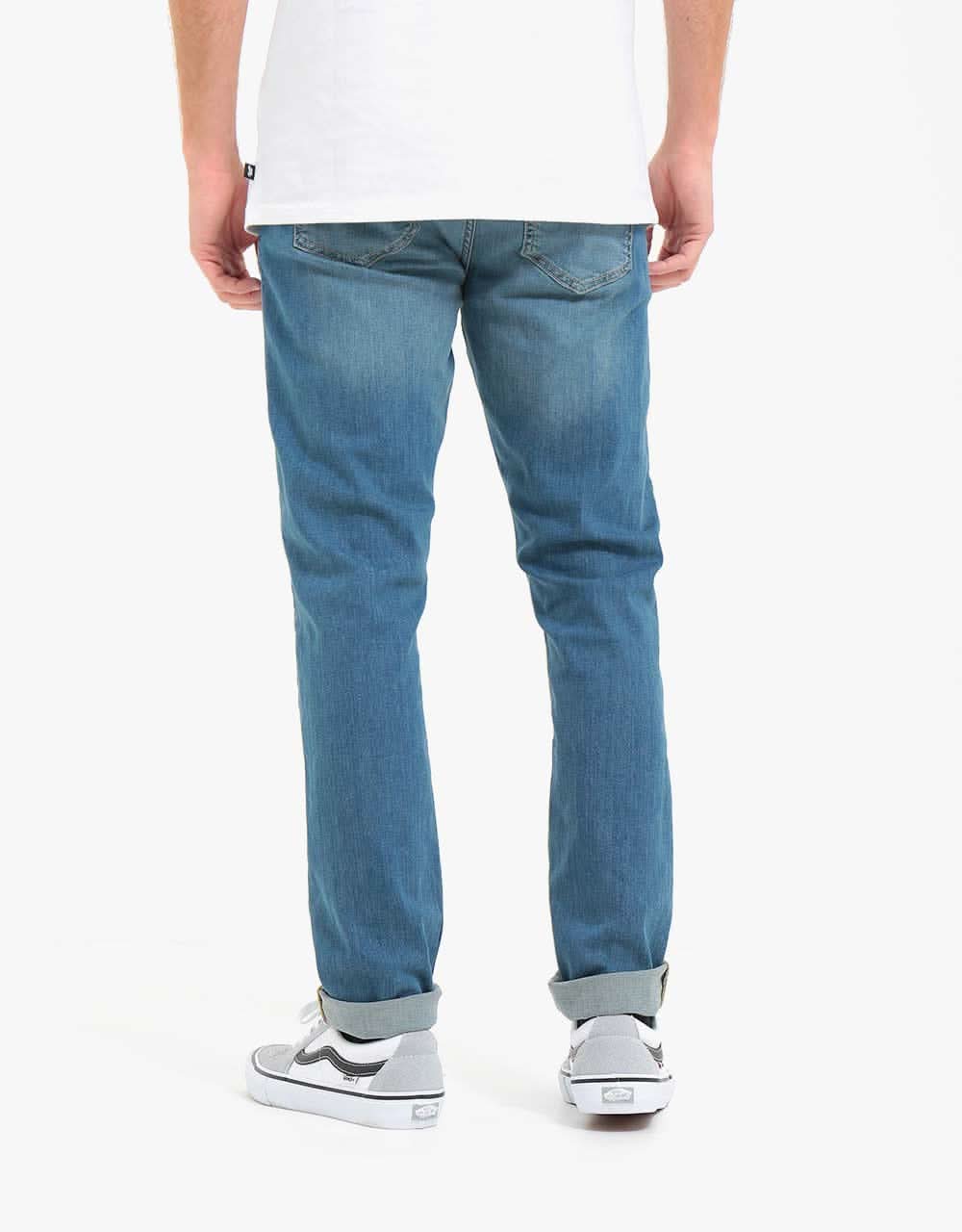 Route One Slim Denim Jeans - Washed Blue - Image 3