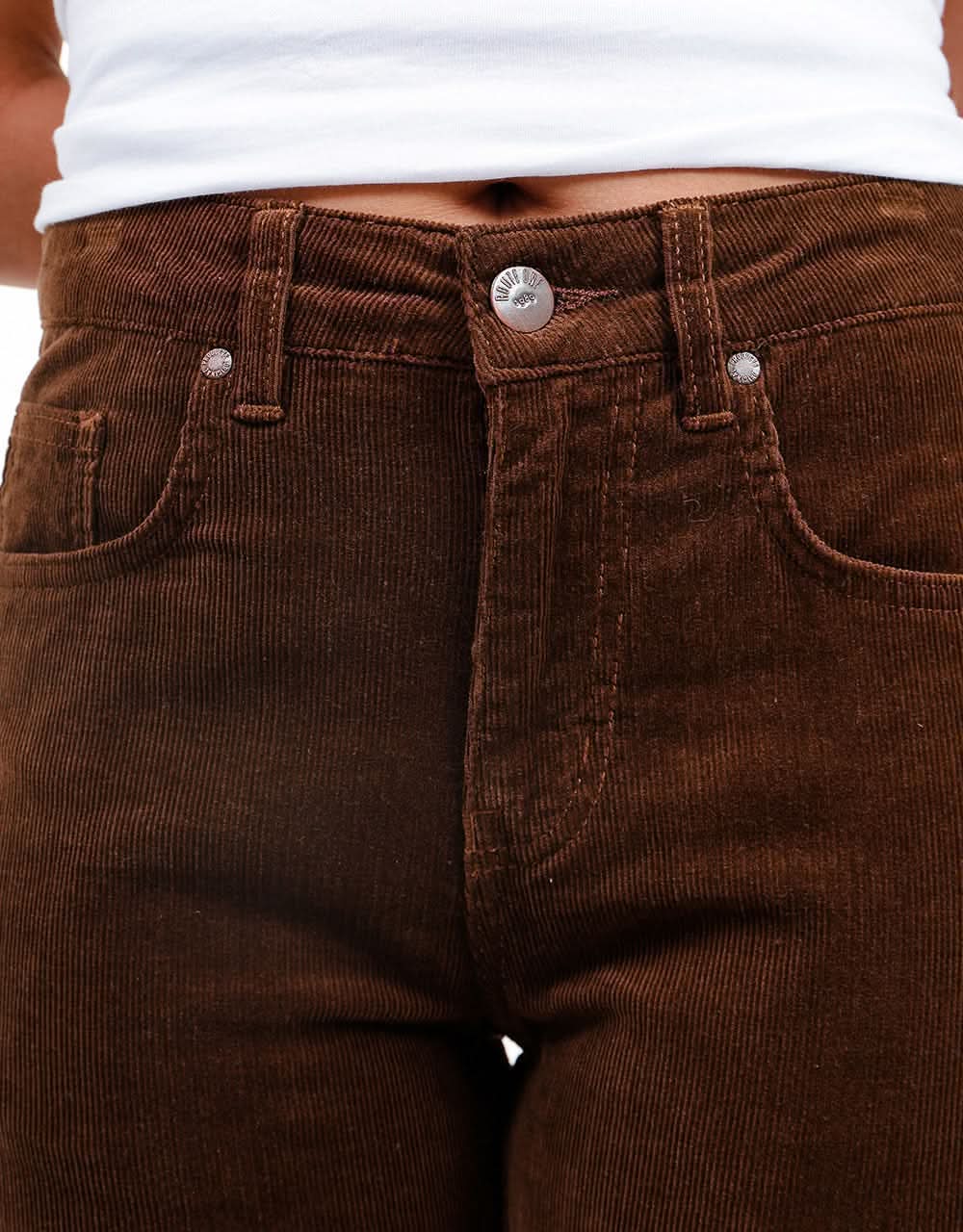 Route One Slim Fit Cords - Chocolate - Image 11