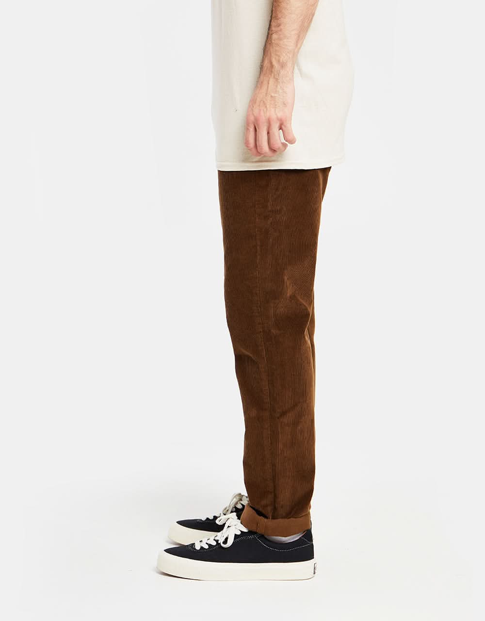 Route One Slim Fit Cords - Chocolate - Image 3