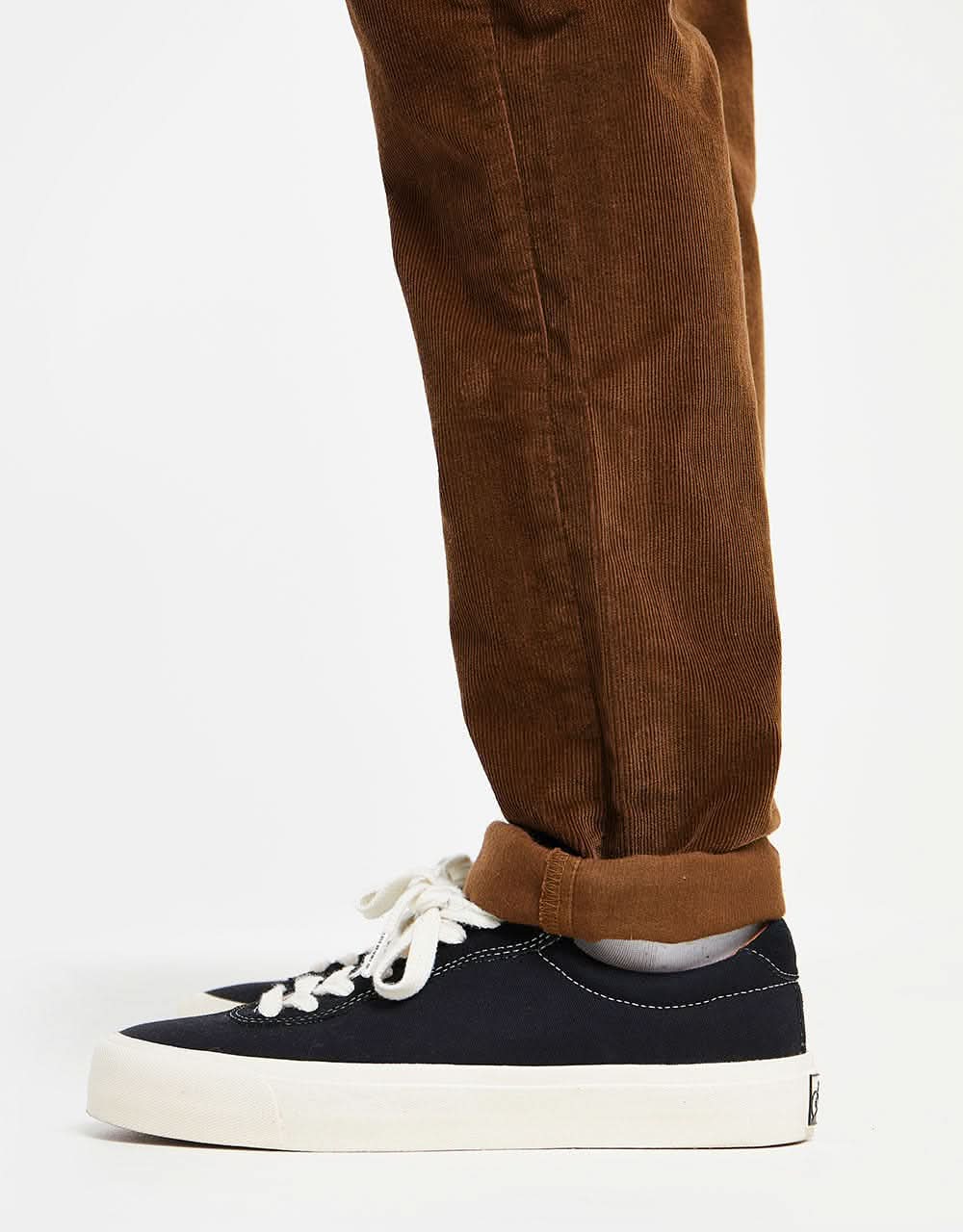 Route One Slim Fit Cords - Chocolate - Image 4