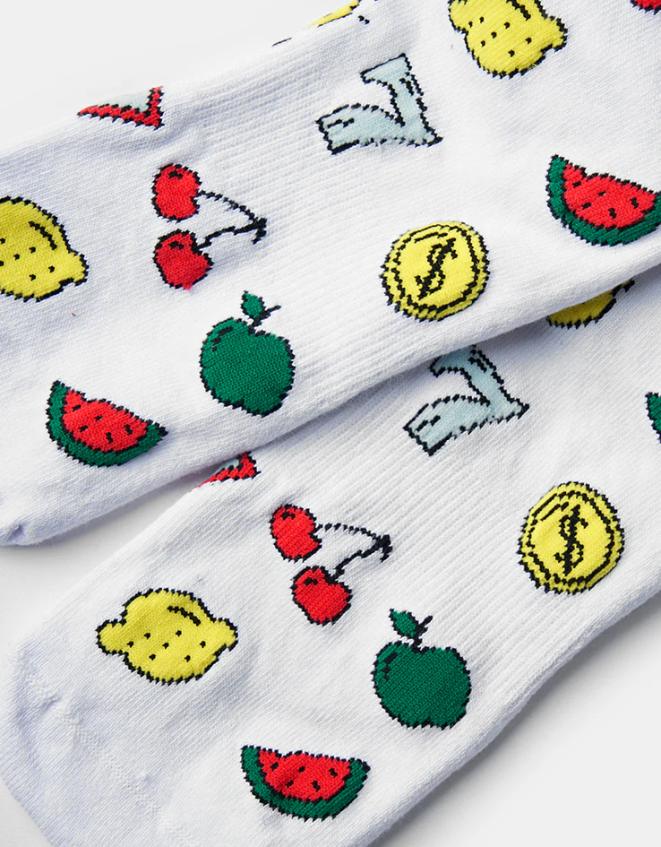 Route One Slots Crew Socks - White - Image 4