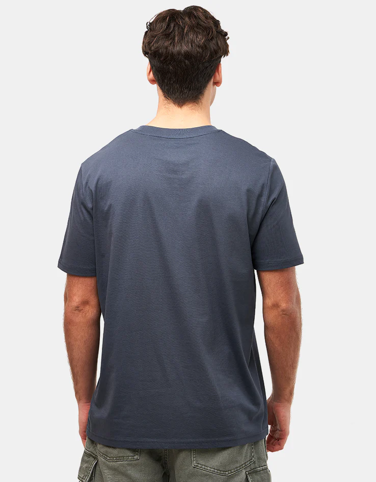 Route One Snake Organic T-Shirt - India Ink Grey - Image 3
