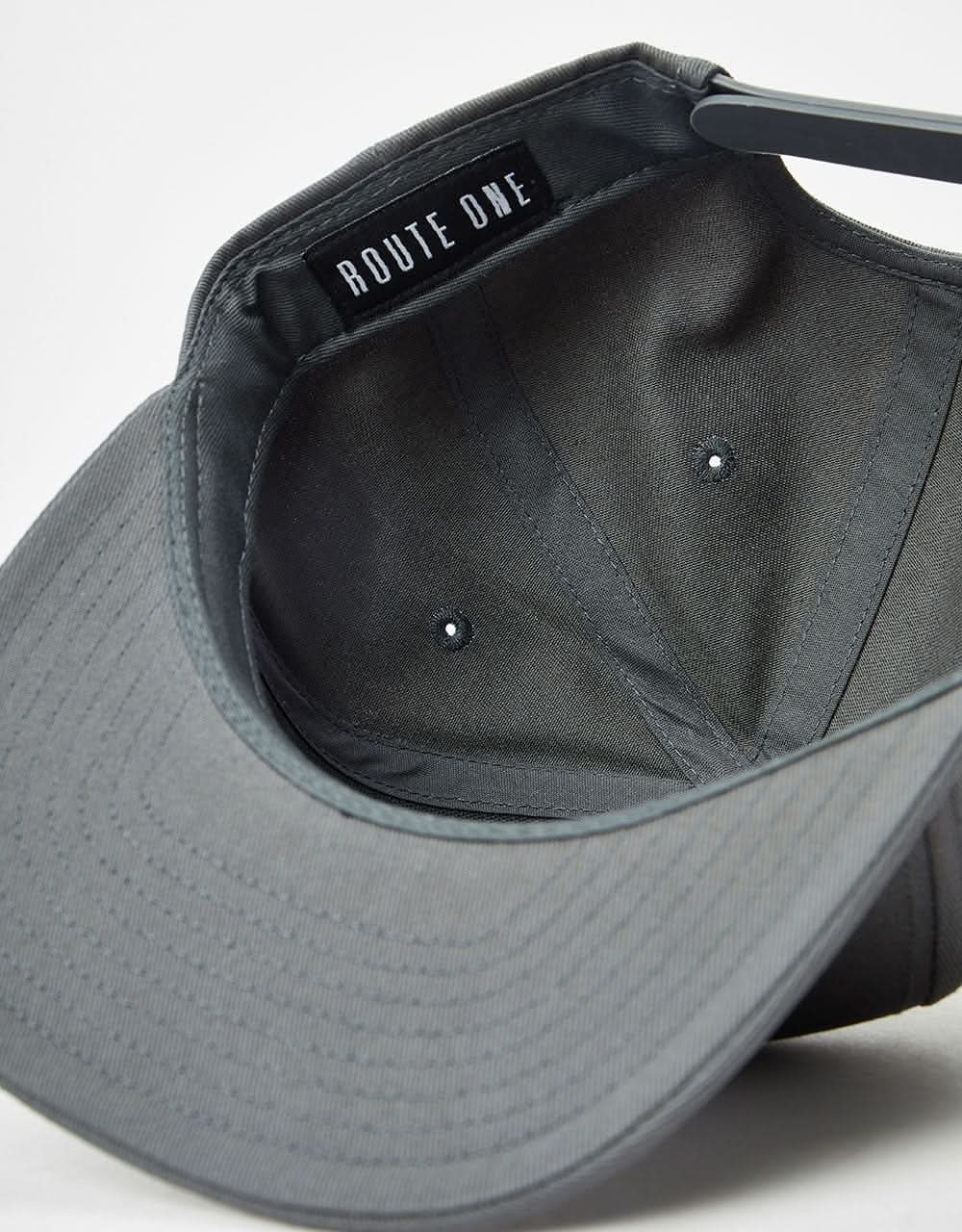 Route One Snapback Cap - Charcoal - Image 4