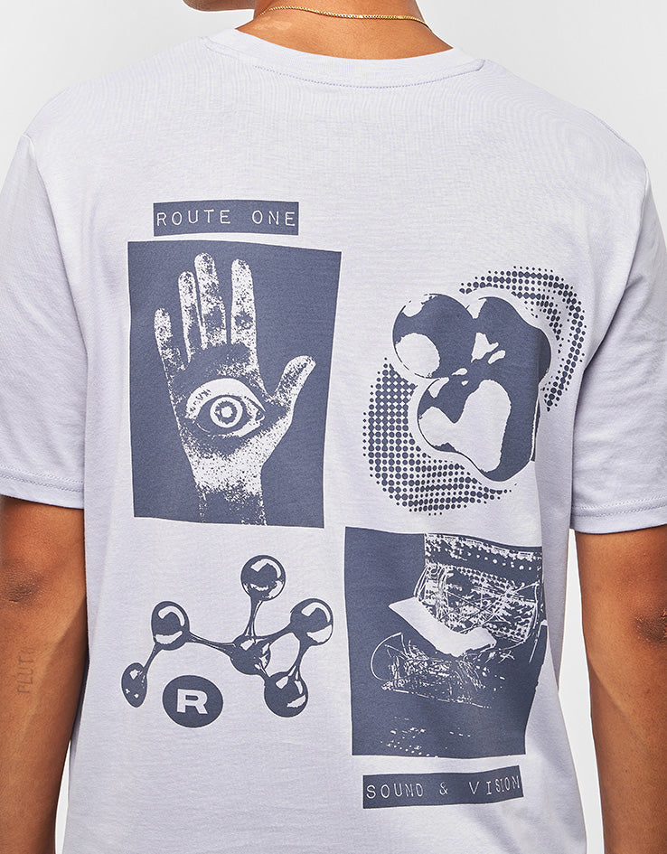 Route One Sound & Vision Organic T-Shirt - Lavender - Image 3