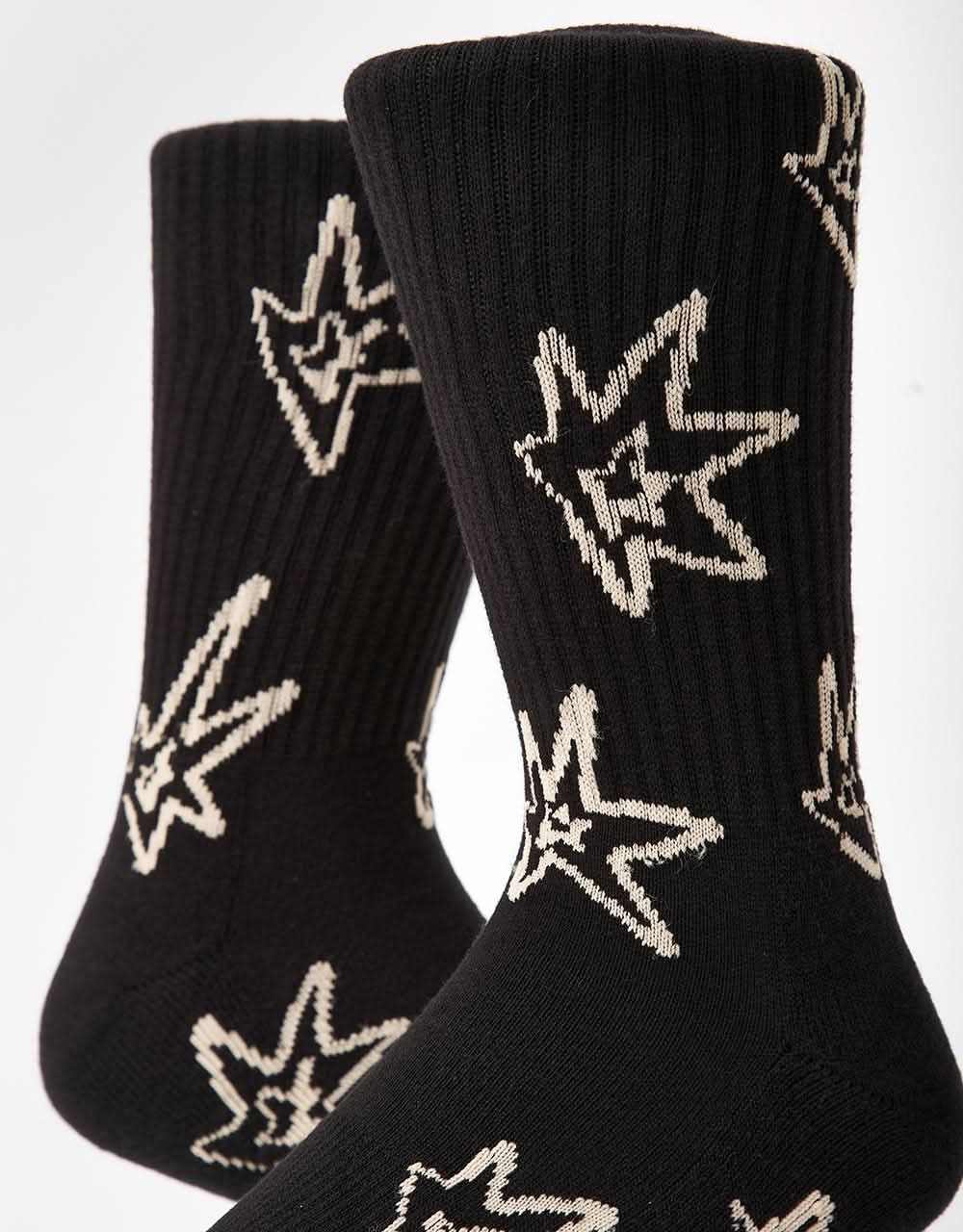 Route One Sparks Crew Socks - Black - Image 3