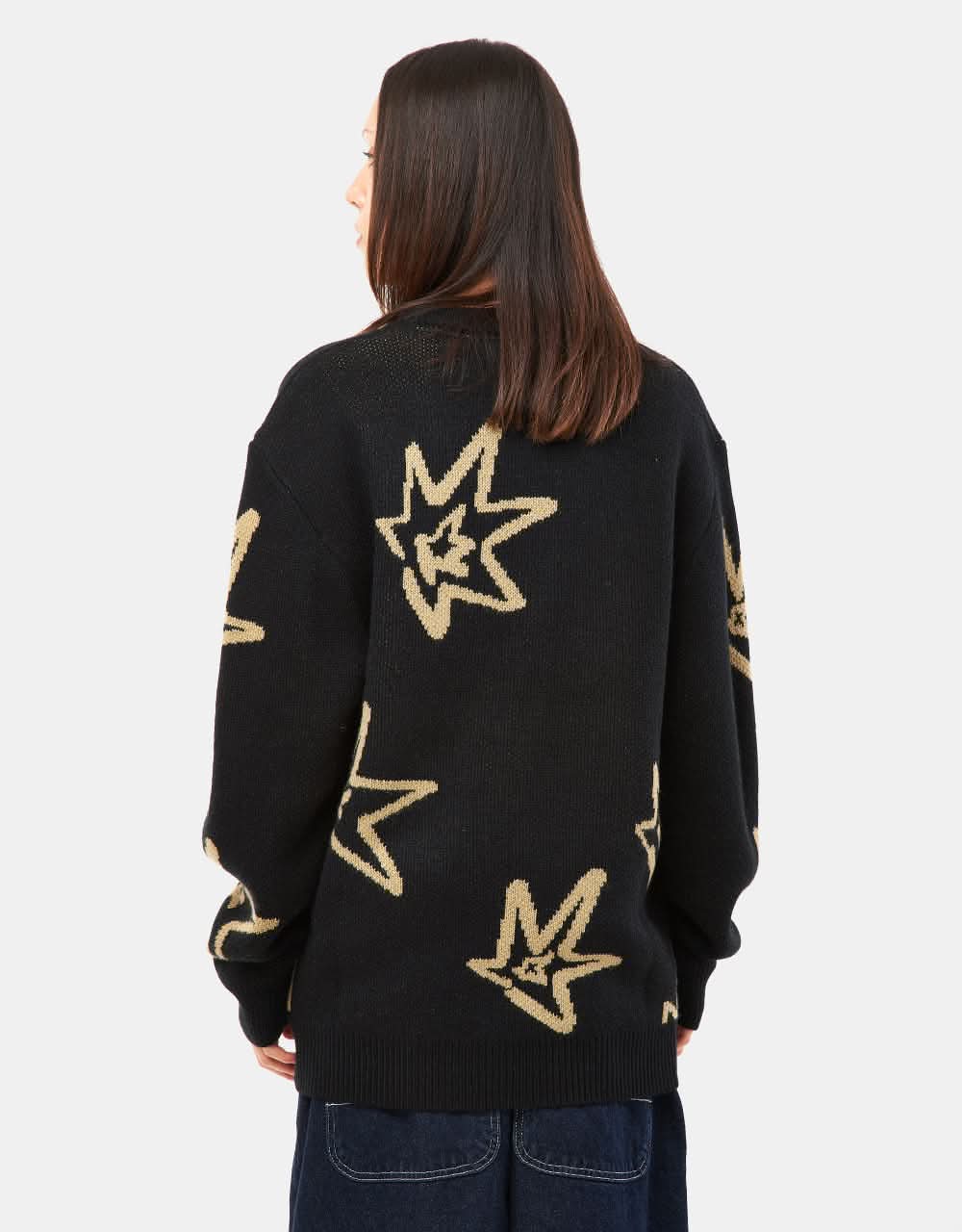 Route One Sparks Knitted Sweater - Black/Natural - Image 8
