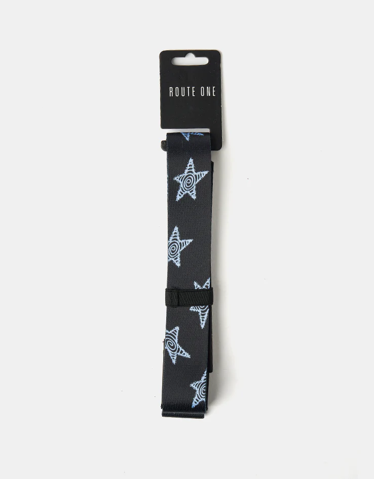 Route One Stars Web Belt - Black/Blue - Image 4