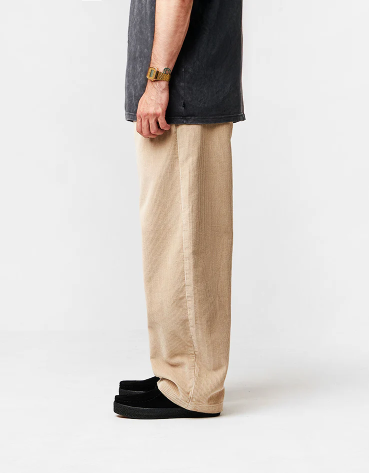 Route One Super Baggy Big Wale Cords - Stone - Image 3