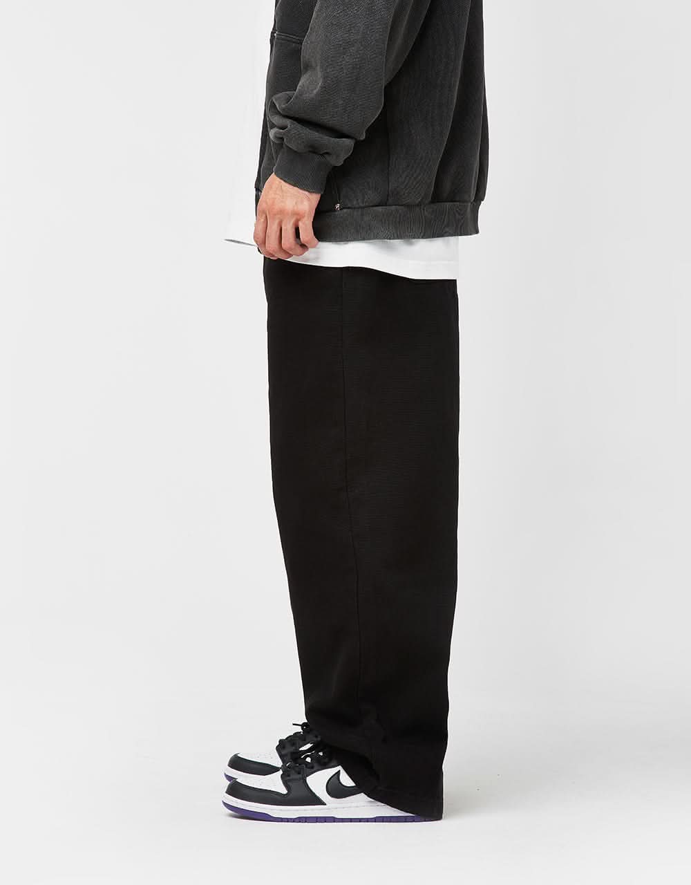 Route One Super Baggy Canvas Pant - Black - Image 3
