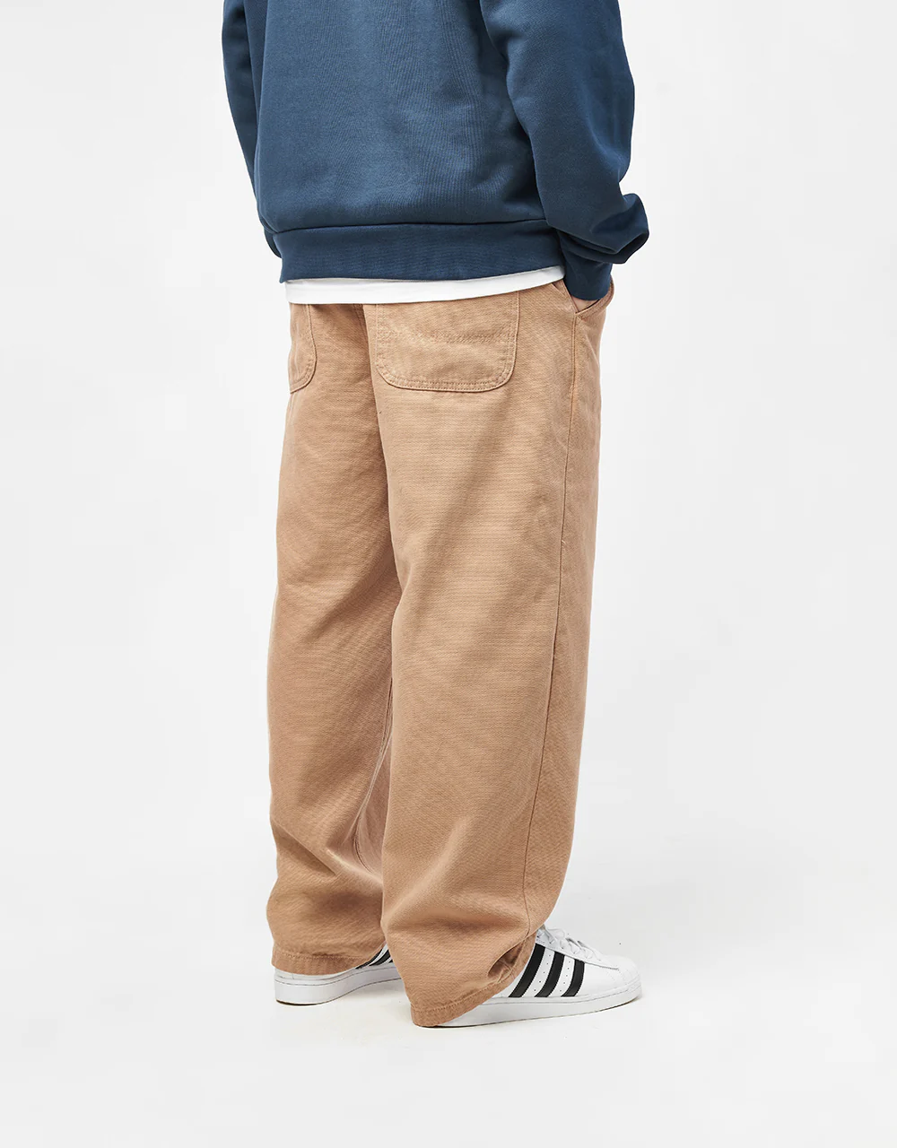 Route One Super Baggy Canvas Pant - Khaki - Image 3