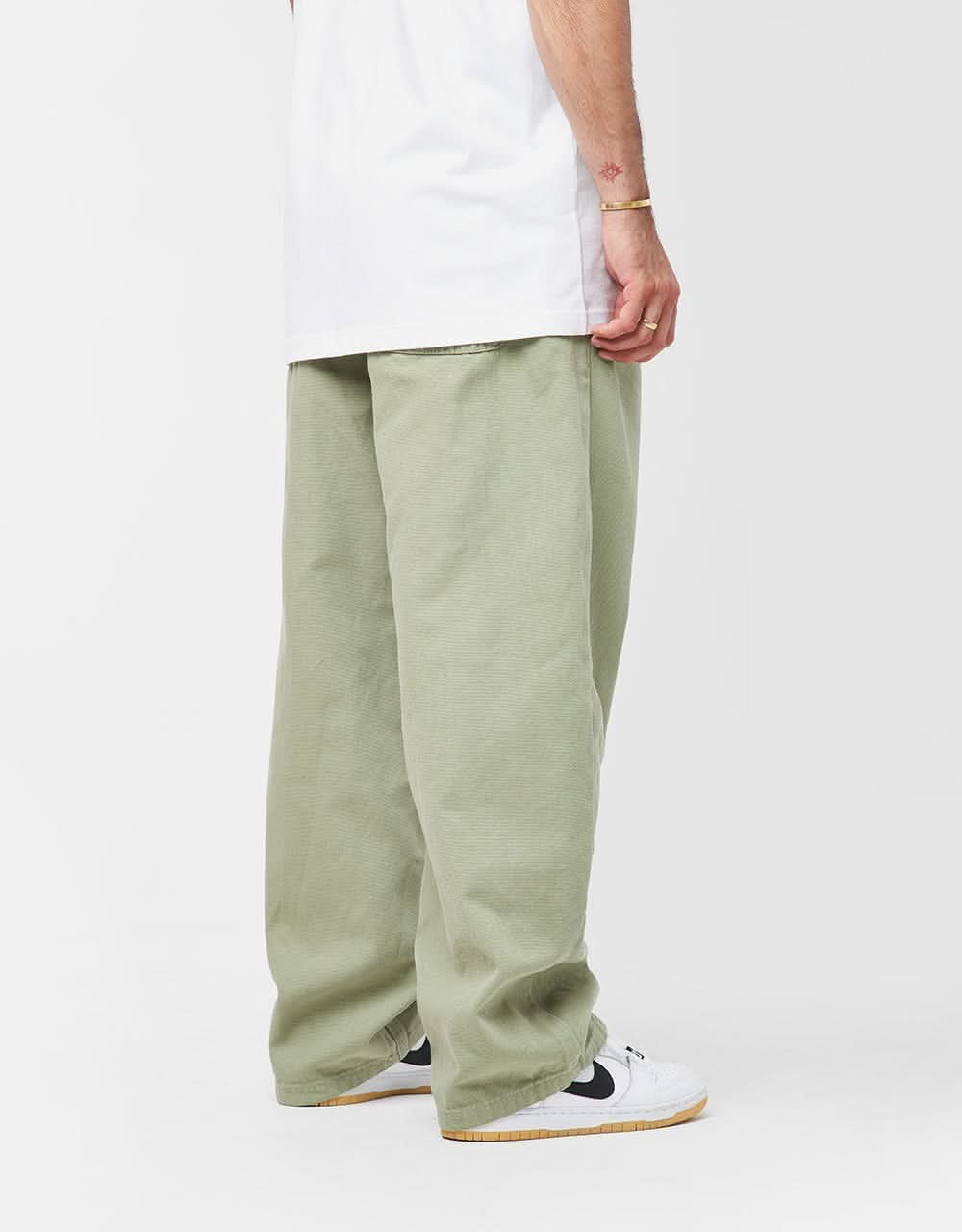 Route One Super Baggy Canvas Pant - Oil Green - Image 4