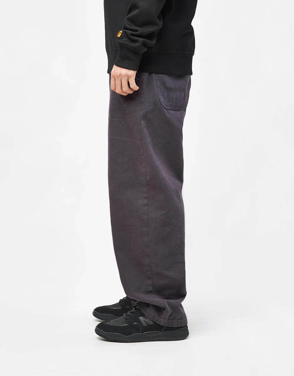 Route One Super Baggy Canvas Pant - Smokey Purple - Image 3