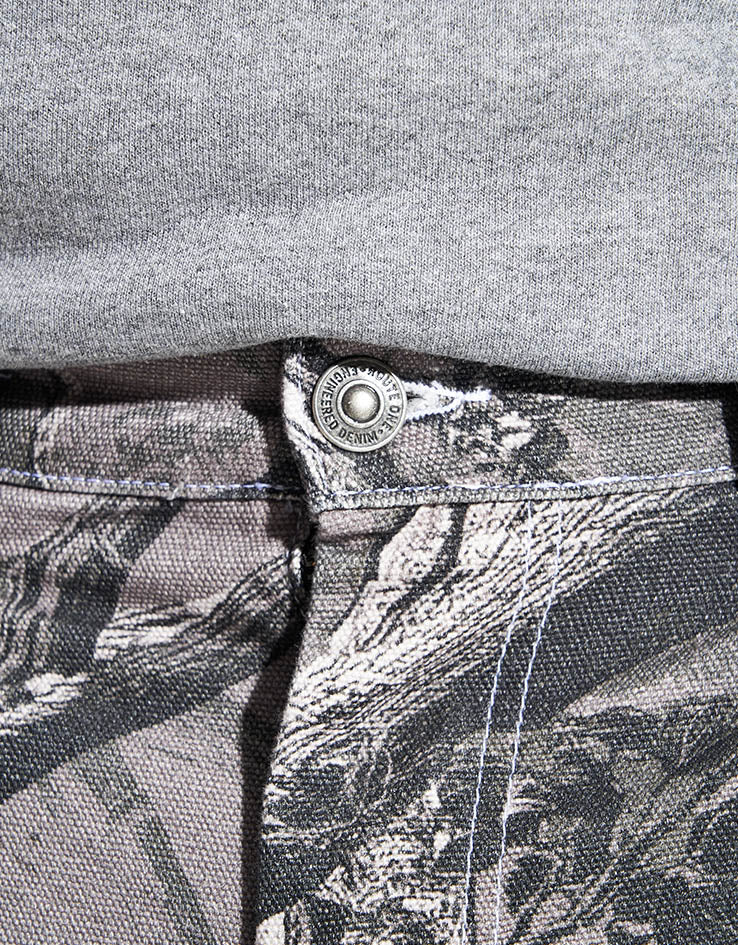 Route One Super Baggy Canvas Pants - Tree Camo (Black) - Image 4